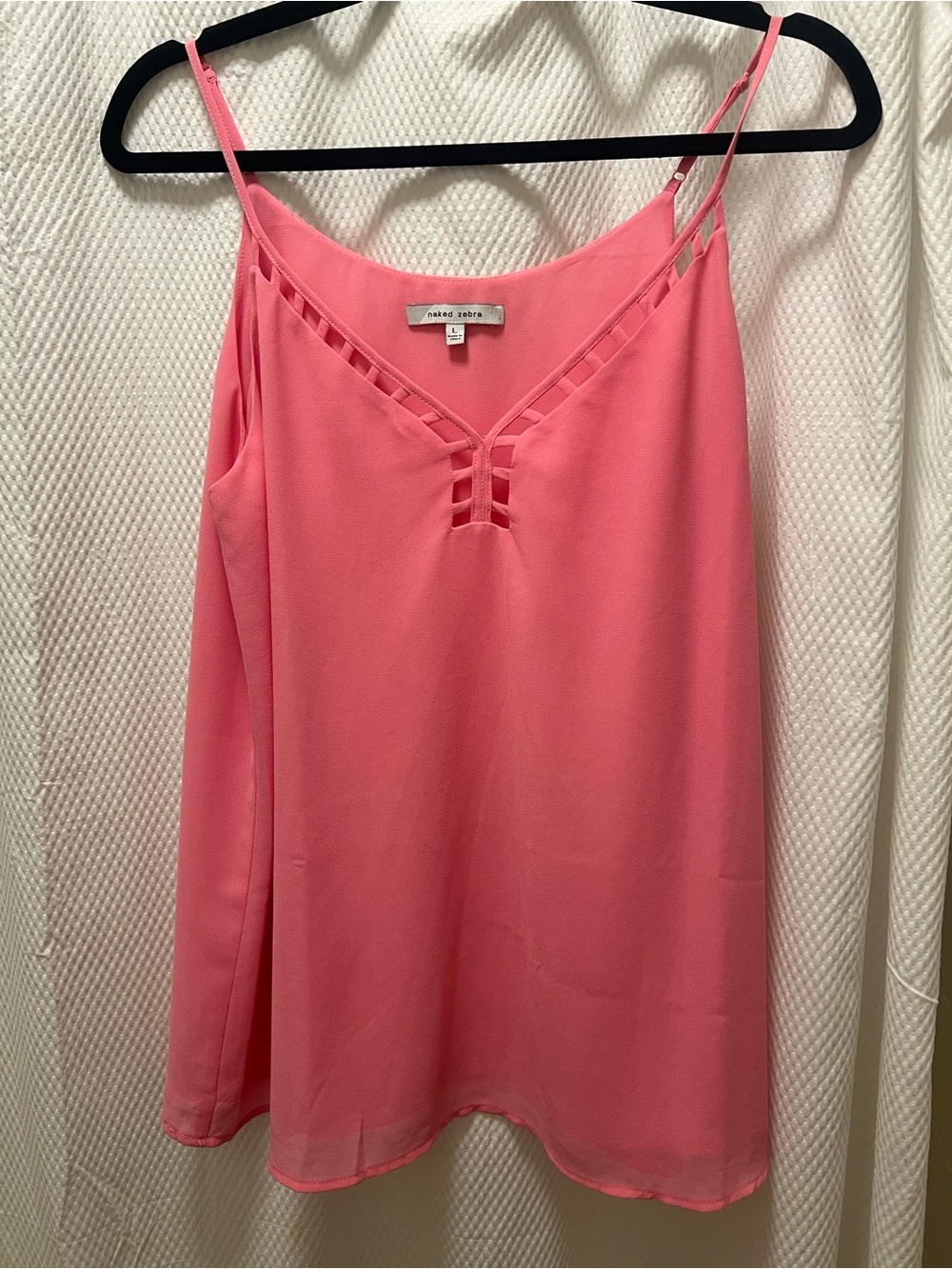 Naked Zebra Pink Cami Top Size Large
